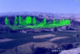 250 bilder av laserrekreationer av Buddhas av Bamiyan