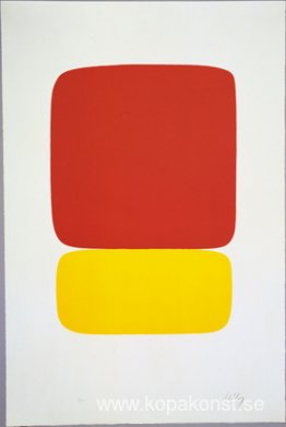 Rött över gult från Suite of Twenty-Seven Color Lithographs