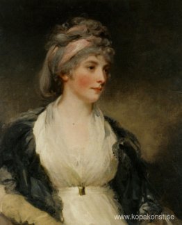 Porträtt av Harriet Brouncker från Boveridge Dorset