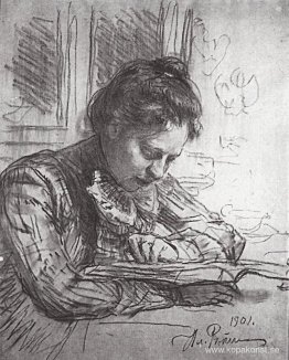 Reading (Porträtt av Natalia B. Nordman)