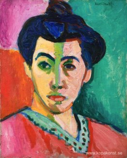 Porträtt av Madame Matisse (Green Stripe)