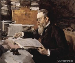 Porträtt av Nikolai Andreyevich Rimsky-Korsakov