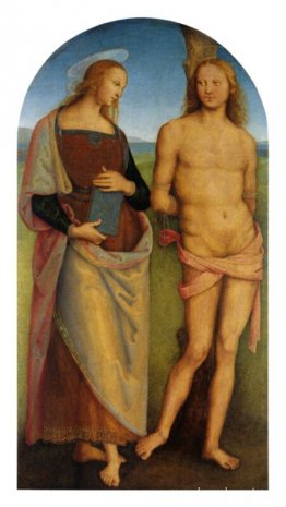 Pala di Sant Agostino (Sant Irene och St. Sebastian)