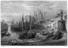 Castle Rushen, Castleton, Isle of Man, gravyr av William Miller