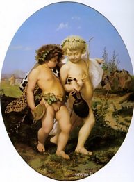 Berusad Bacchus och Amor