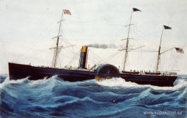 U.S. Mail-ångfartyget Baltic (sjösatt 1850) från Collins Line