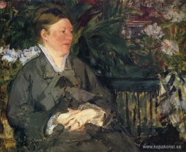 Madame Manet i vinterträdgården