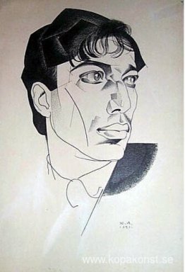 Porträtt av poeten Boris Pasternak