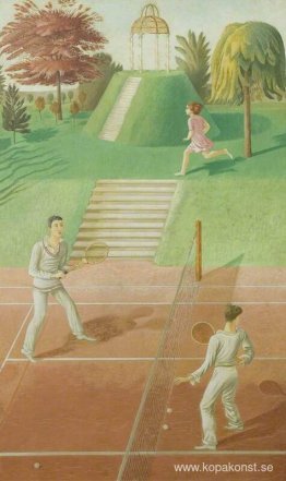 Tennis (triptyk, mittpanel)