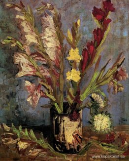 Vas med Gladioli