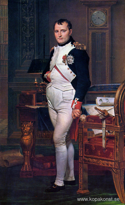 Napoleon Bonaparte i sin studie vid Tuilerierna