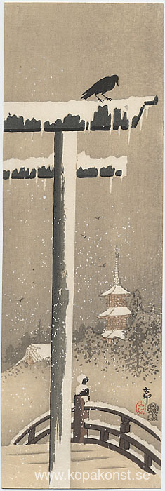 Torii och Crow in the Snow